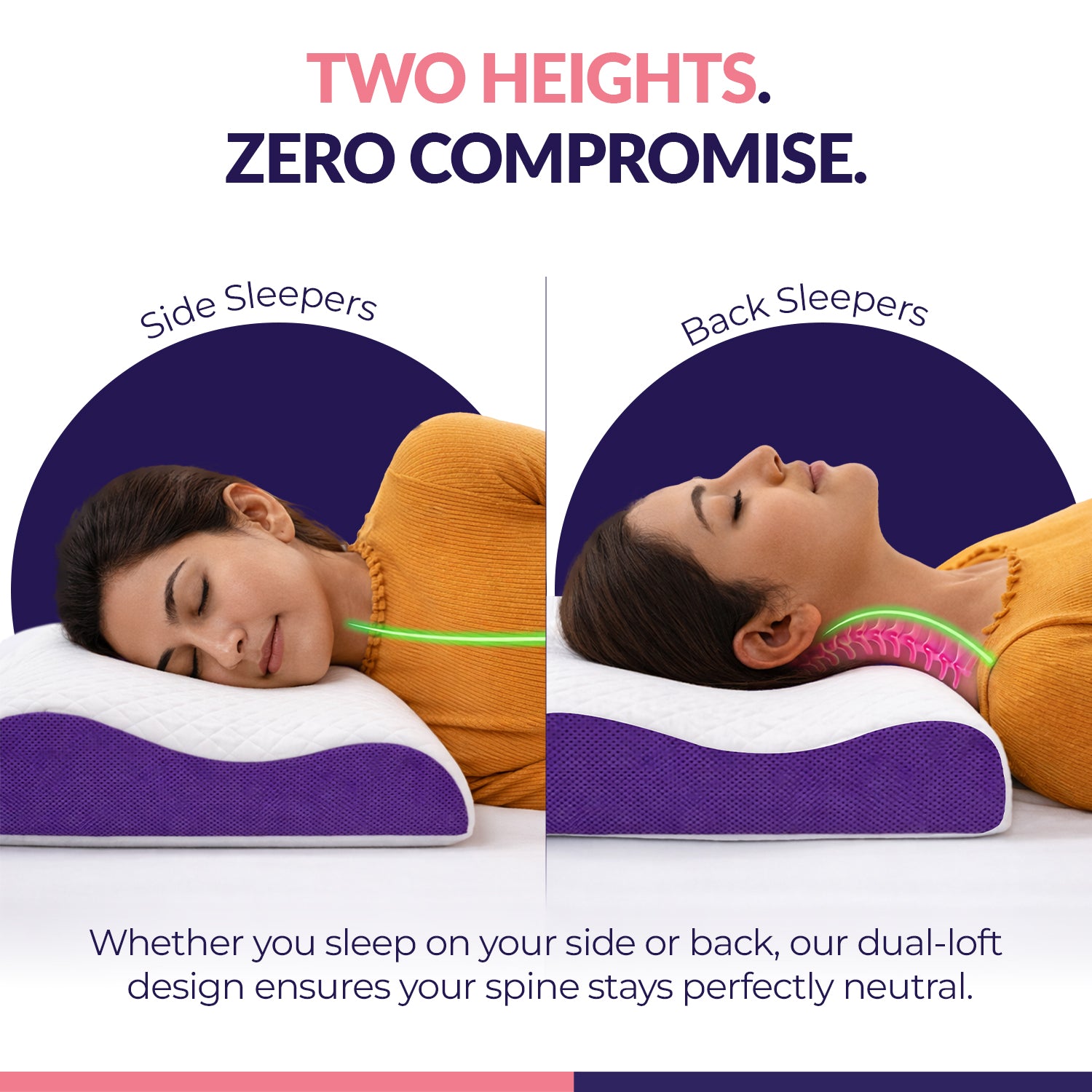 Response King Size Orthopedic Memory Foam Pillow, Cool Gel Infused Cervical Memory Foam Pillow for Neck & Shoulder Pain with Removable Cover