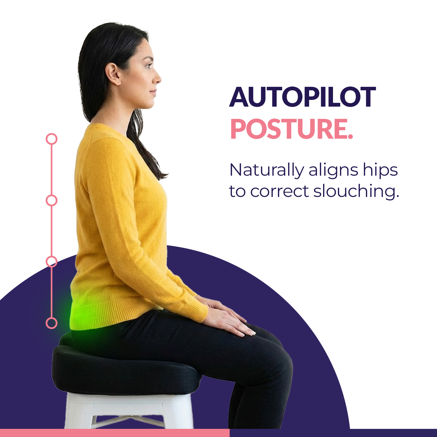 Response Memory Foam Orthopedic Seat Cushion for Tailbone Pain Relief