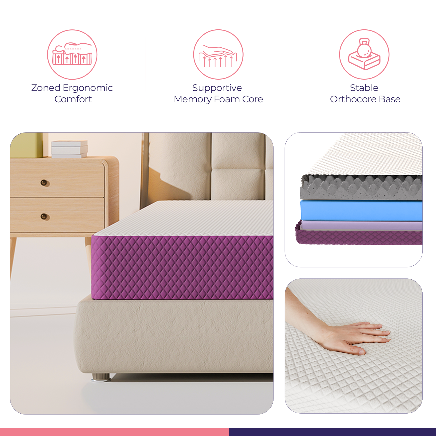 Response Softsync Supportive Memory Foam Mattress | Adaptive Pressure Relief & Spinal Alignment