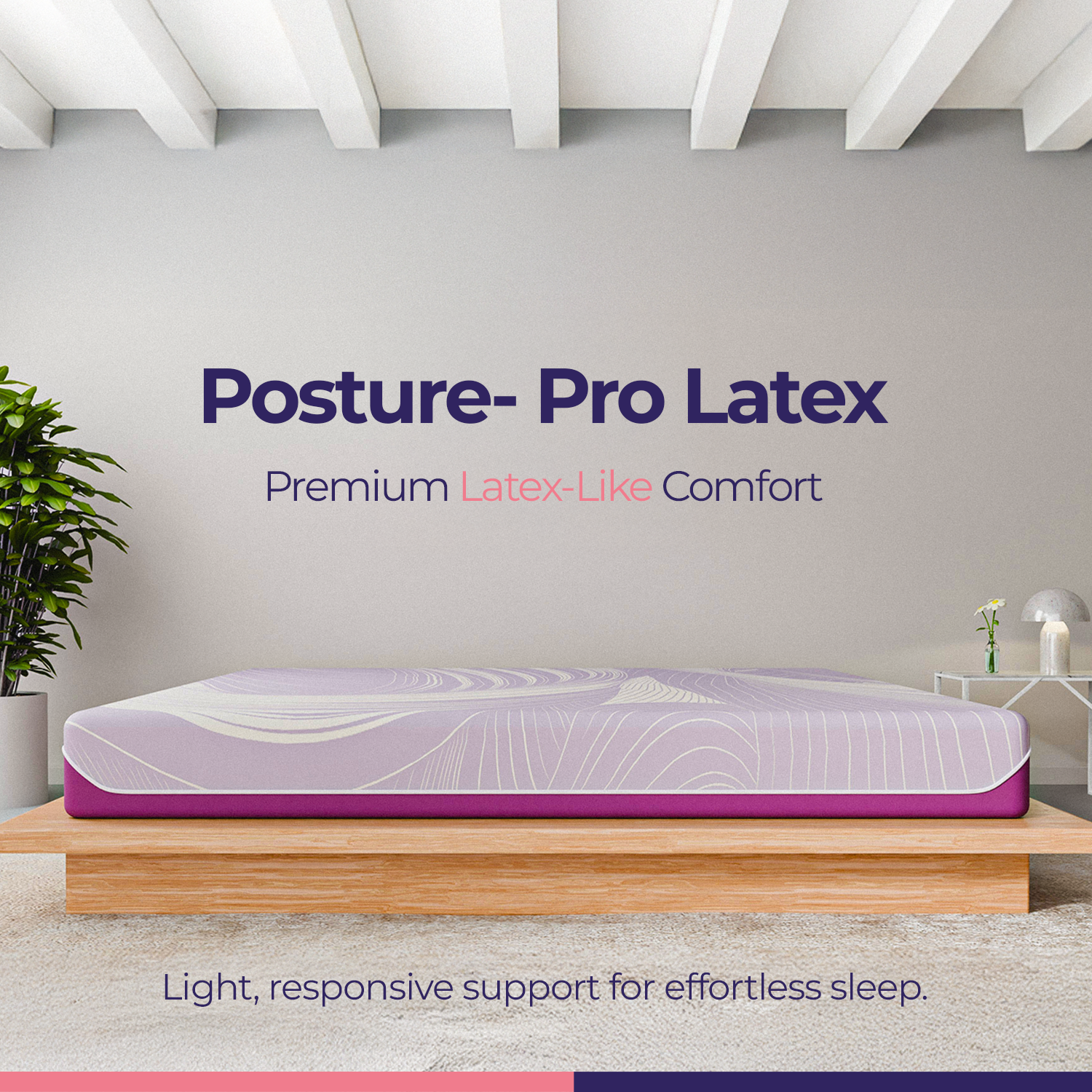 Response Posture-Pro Latex Mattress | Breathable Zoned Support & Ergonomic Comfort